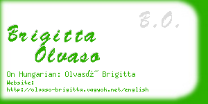 brigitta olvaso business card